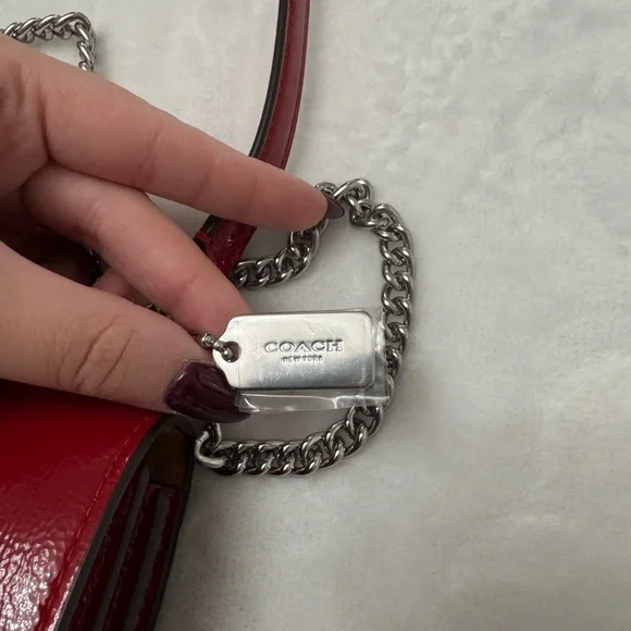 🌺Coach Mini Klare Crossbody Bag -Fire Red - Picture 6 of 13